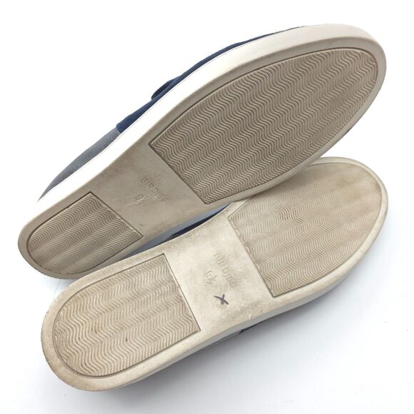 BIRDIES Slip-On Sneaker Night Sky Suede Metallic Sparkle Navy Casual Preppy Boho - Picture 8 of 9